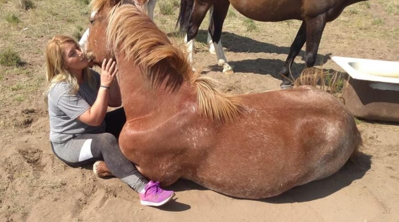 Lorena vive en Mayor Buratovich y su gran “don” es el amor por los caballos.