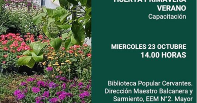 Capacitación sobre huerta primavera verano.