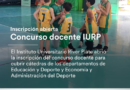 Concurso docente  Instituto Universitario River Plate