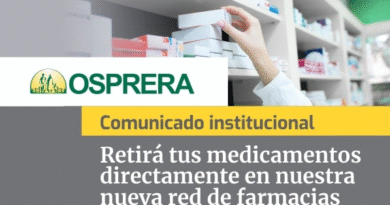 OSPRERA comunica:  “Retirá tus medicamentos directamente en nuestra nueva red de farmacias”