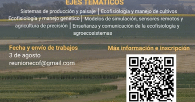 1° Reunión Nacional de Ecofisiología y Agroecosistemas