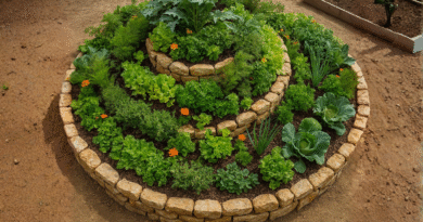 Huerta en espiral: la forma más ingeniosa y sustentable de cultivar en poco espacio