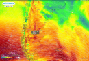 Patagonia con viento fuerte, algunas nevadas y ráfagas de hasta 100 km/h en la primera parte de la semana