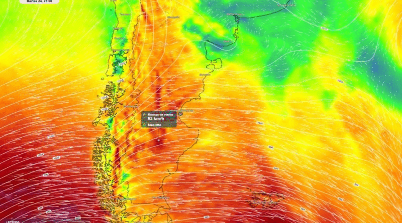 Patagonia con viento fuerte, algunas nevadas y ráfagas de hasta 100 km/h en la primera parte de la semana Patagonia con viento fuerte, algunas nevadas y ráfagas de hasta 100 km/h en la primera parte de la semana