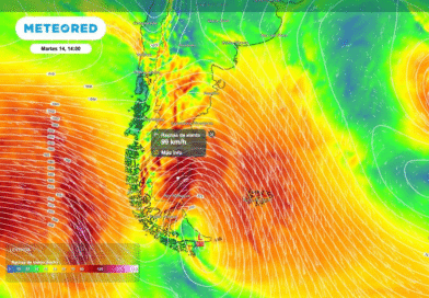 Tormentas en el extremo norte y viento muy intenso en el sur: semana muy dinámica en la Patagonia Tormentas en el extremo norte y viento muy intenso en el sur: semana muy dinámica en la Patagonia